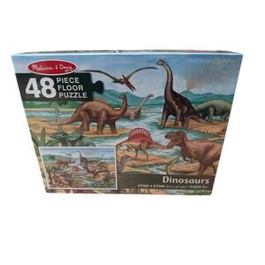 Melissa And Doug Dinosaur Floor Puzzle 48 Pieces Size 3 Feet x 2 Feet SEALED